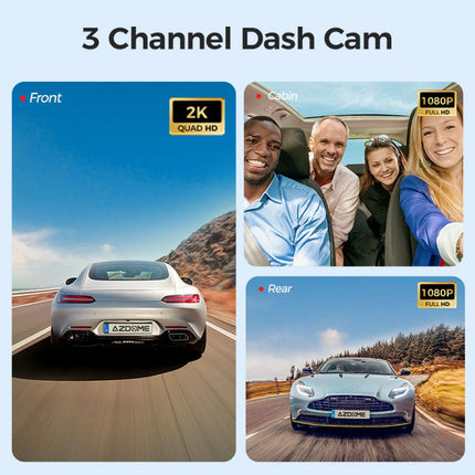 AZDome S58 4G 3CH 4K Wifi GPS dashcam