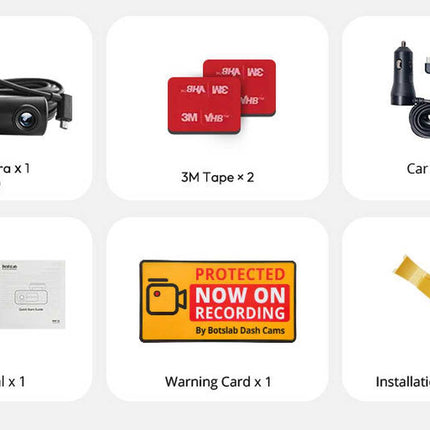 Botslab G980H 3CH 4K WiFi GPS 128 GB Dashcam