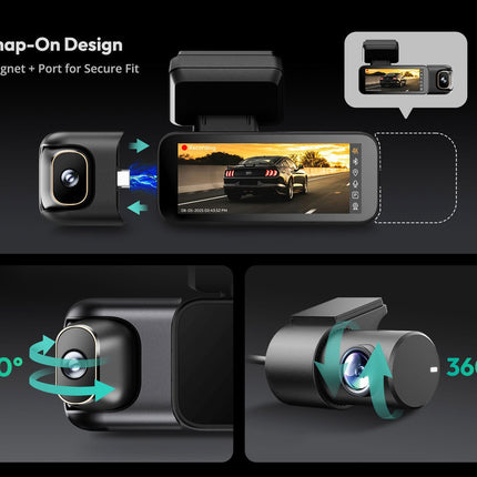Botslab G980H 3CH 4K WiFi GPS 128 GB Dashcam