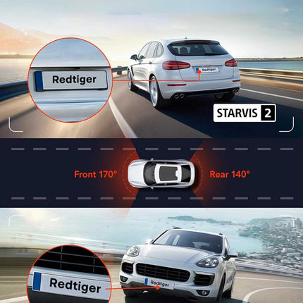 Redtiger F7NT Touch 4K Touch WiFi GPS 2CH 128 GB Dashcam