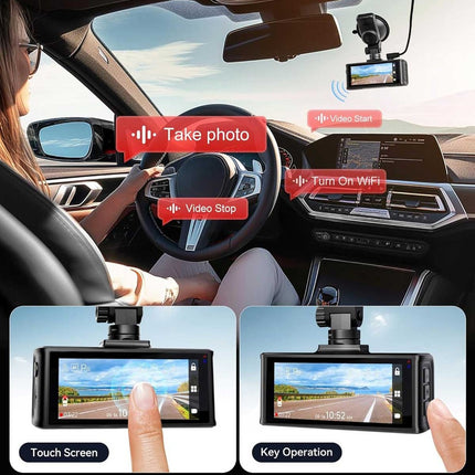 Redtiger F7NT Touch 4K Touch WiFi GPS 2CH 128 GB Dashcam