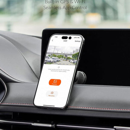 SAFY9 2CH 4K WiFi GPS 64 GB Dashcam
