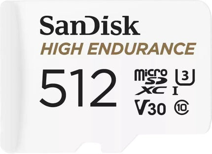 SanDisk 512 GB High Endurance U3 V30 microSD-Karte