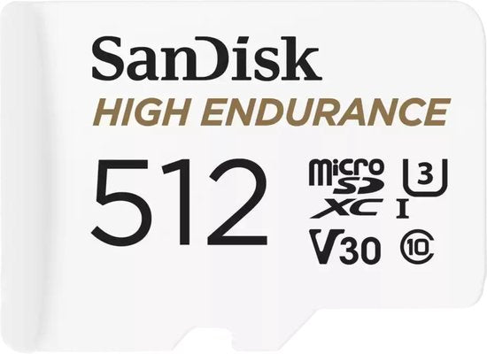 SanDisk 512 GB High Endurance U3 V30 microSD-Karte