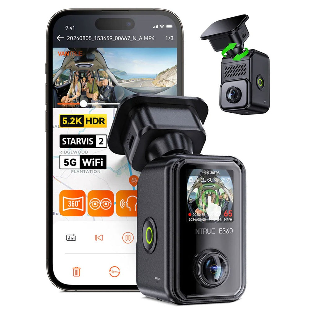 Vantrue E360 Cloud 5K 2CH WiFi GPS 360 Grad
