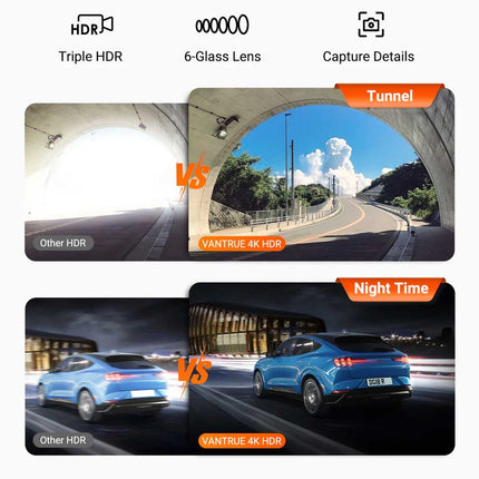 Vantrue N4 Pro S Cloud 3CH 4K Wifi GPS Dashcam