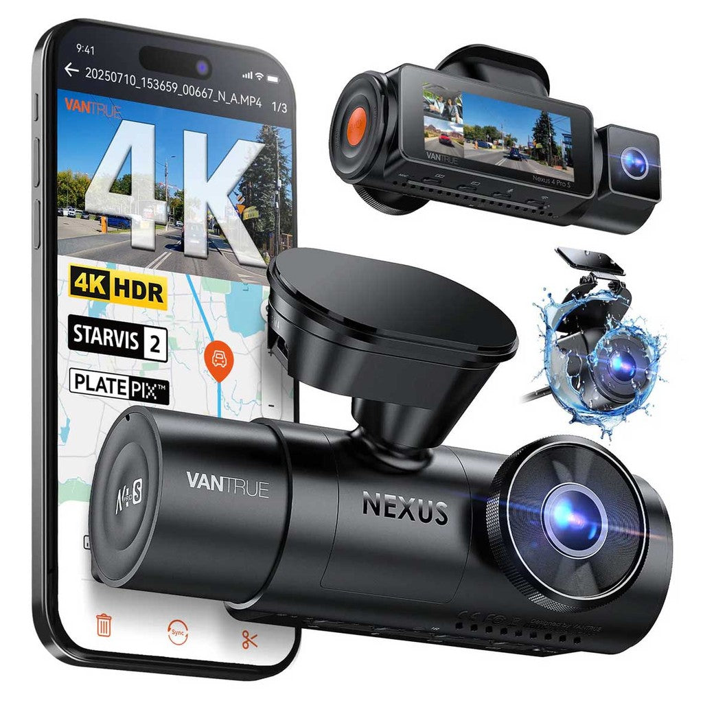 Vantrue N4 Pro S Cloud 3CH 4K Wifi GPS Dashcam