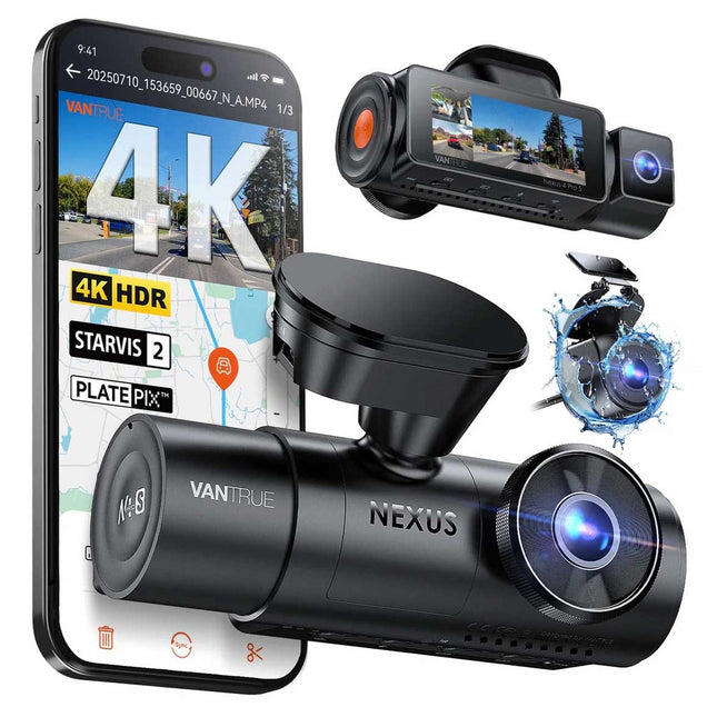 Vantrue N4 Pro S Cloud 3CH 4K Wifi GPS Dashcam