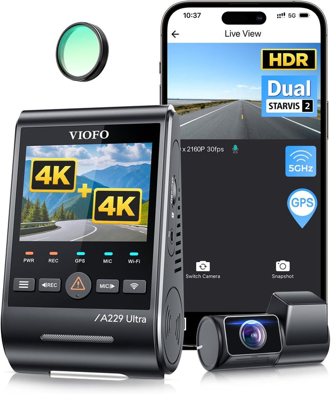 Viofo A229 Ultra 2CH 4K Wifi GPS Dashcam