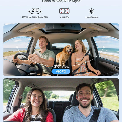 Viofo A229 Ultra 3CH 4K Wifi GPS Dashcam