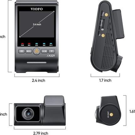 Viofo A329S 2CH 4K Wifi GPS Dashcam
