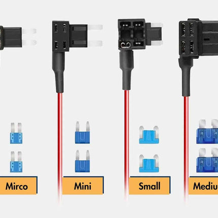 Wolfbox 4A Hardwire Kit USB-C 3-adrig