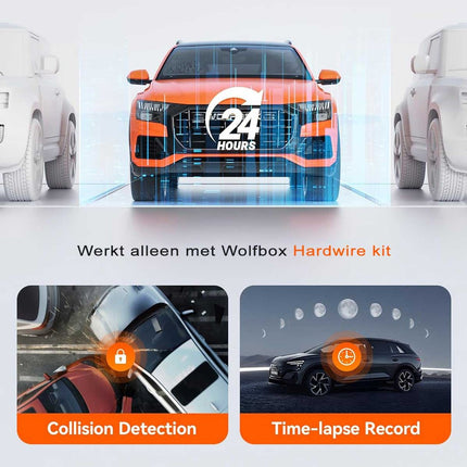 Wolfbox G930 4K GPS 64gb Mirror Dashcam
