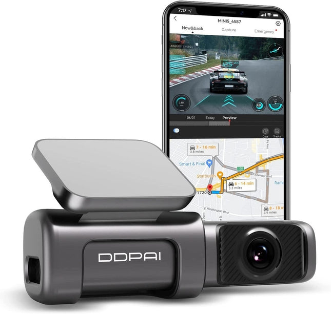 DDPai Mini 5 True 4K Wifi GPS 64gb Dashcam